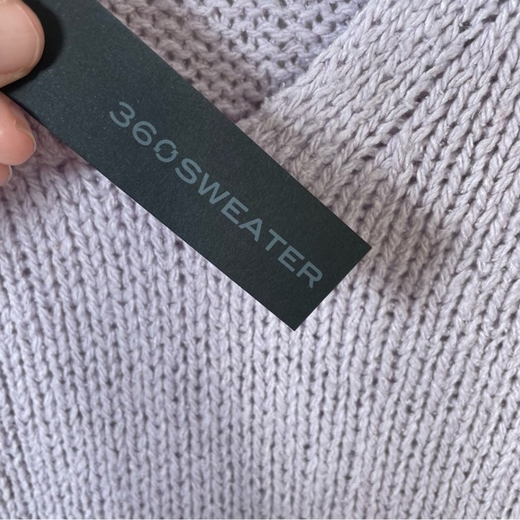 360 Sweater Lilac Neyla Silk Purple Sweater - Picture 5 of 13